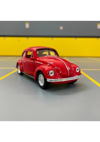 Volkswagen Beetle 1/36 Ölçek Diecast Metal Model Araba Çek Bırak Araba Oyuncak Araba