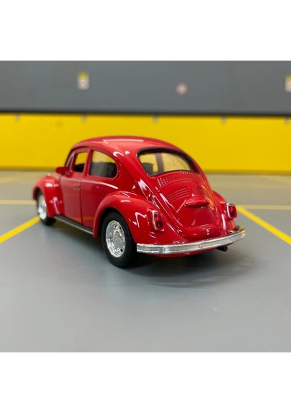 Volkswagen Beetle 1/36 Ölçek Diecast Metal Model Araba Çek Bırak Araba Oyuncak Araba