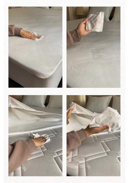 Örme Pamuk Fitted Full Kenar Sıvı Geçirmez Yatak Koruyucu Alez 200x220 fiyatları