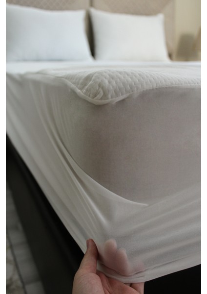 Örme Pamuk Fitted Full Kenar Sıvı Geçirmez Yatak Koruyucu Alez 200x220 modelleri
