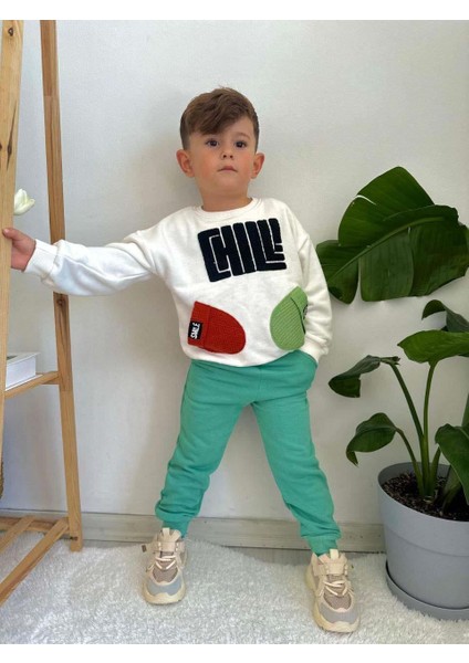 Erkek Çocuk Bisiklet Yaka Pamuk Eşofman Takımı modelleri