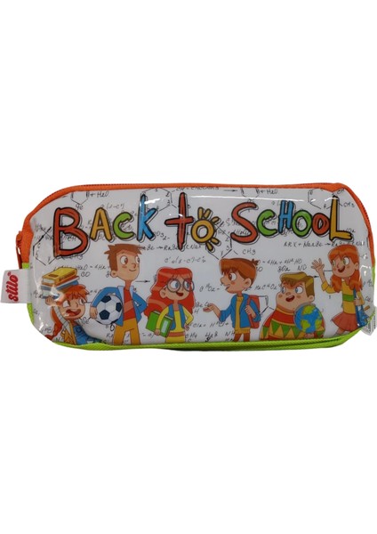 STİLO ÇİFT BÖLMELİ KALEM ÇANTASI ( Back To School )