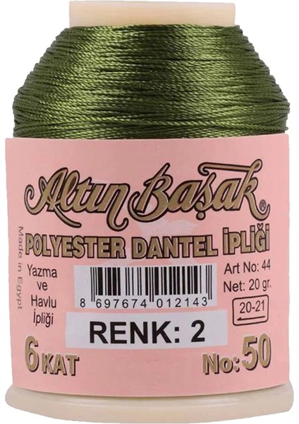 3 Adet Altınbaşak Oya ve Dantel Ipi 20 gr - Royaleks - No: 002
