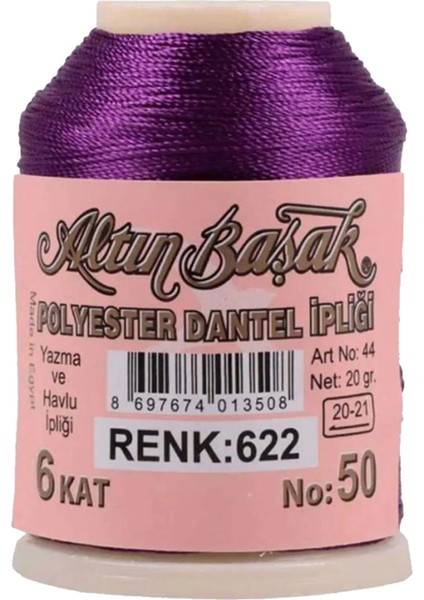 3 Adet Altınbaşak Oya ve Dantel Ipi 20 gr - Royaleks - No: 622