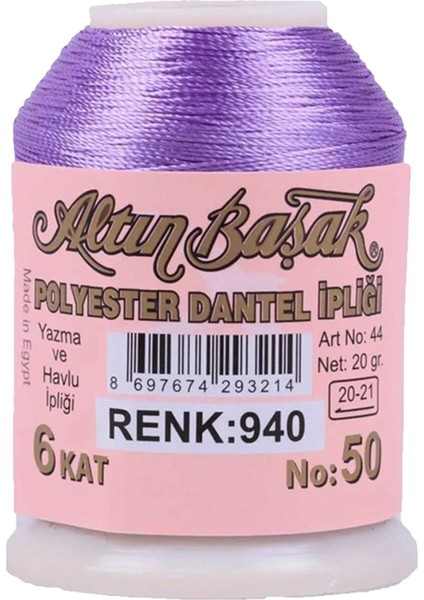 3 Adet Altınbaşak Oya ve Dantel Ipi 20 gr - Royaleks - No: 470 - 940 - 758