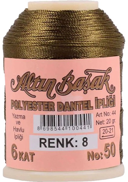 3 Adet Altınbaşak Oya ve Dantel Ipi 20 gr - Royaleks - No: 008