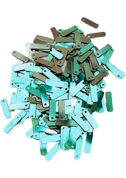 Yeşil 15 x 5 mm Dantel Oya Yazma Halhal Abiye Lazer Kesim Pul 200 Adet / 8 Gram