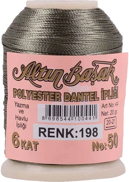 3 Adet Altınbaşak Oya ve Dantel Ipi 20 gr - Royaleks - No: 198
