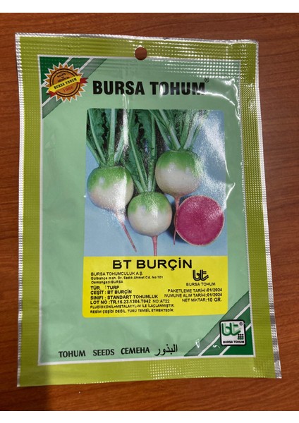 Bursa Tohum Bt Burçin