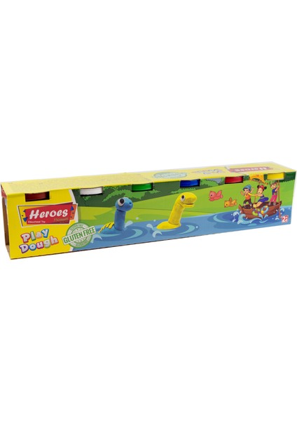 Oyun Hamuru 6 Renk Sevimli Balıkçı 6*100 Gram