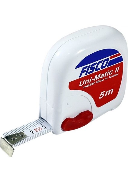 Fisco 5 Metre Stoplu Şerit Metre Uni-Matic Fisco UM5M
