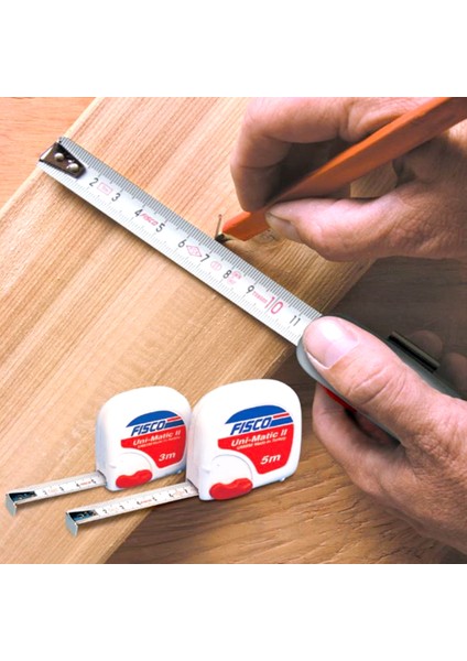 Fisco 5 Metre Stoplu Şerit Metre Uni-Matic Fisco UM5M