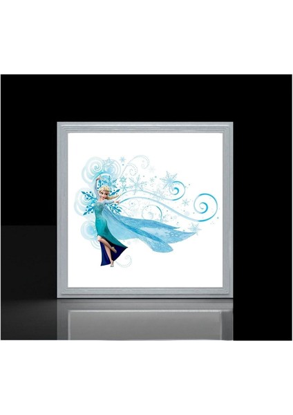 Elsa Frozen Çocuk Odası Led Avıze-60cmx60cm Büyük Kare-1.5kg Hafif- 54w Güçlü Işık-Sıva Üstü Montaj modelleri