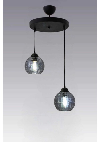 Şık 2'li siyah sarkıt avize, modern tasarım, oturma odası ve hol kullanımı için ideal modelleri