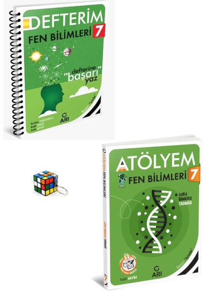 7. Sınıf Fen Bilimleri Atölyem - 7. Sınıf Fen Bilimleri Defterim + Anahtarlık