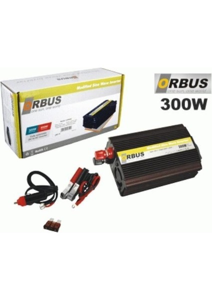 12V Dc  230V Ac Inverter 300W (Modifiye) (Çakmak Fişli-Maşalı)