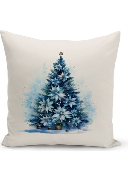 Yılbaşı Serisi Çift Tarafı Dijital Baskılı Kırlent Kılıfı (Christmas Noel Cushion Cover)