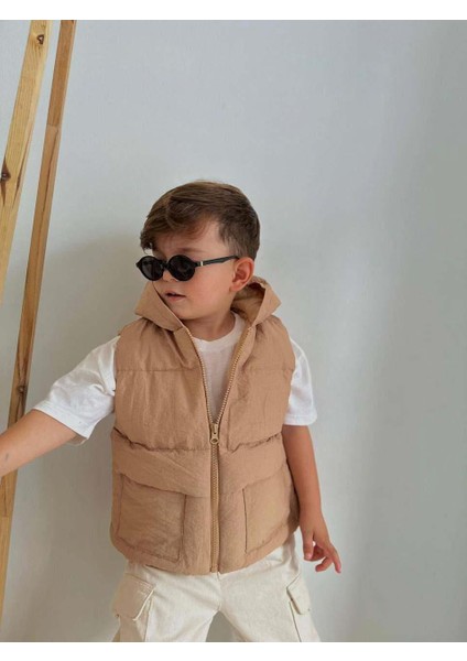 Yeni Sezon Fermuarlı Kapşonlu Yelek