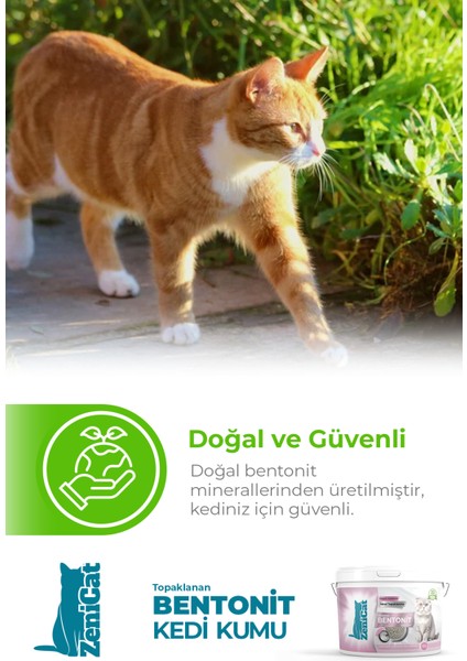 Bebek Pudrası Kokulu Renkli Kedi Kumu Ince Taneli Doğal Bentonit 10 Lt indirimleri