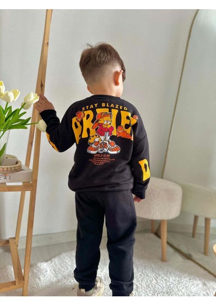 Erkek Çocuk Garfıeld Modelli Pamuk Eşofman Takımı fiyatları