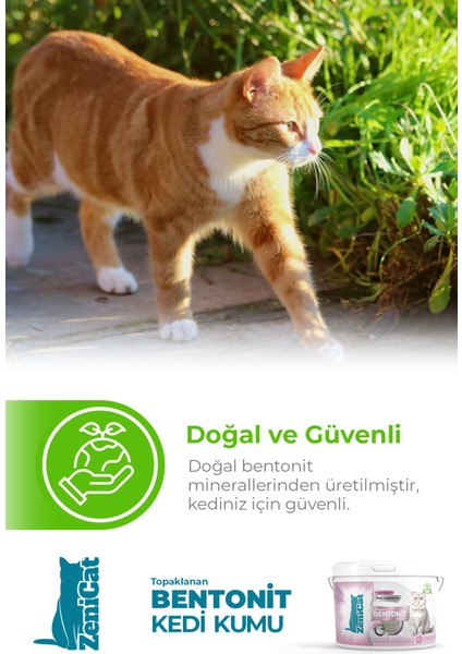 Bebek Pudrası Kokulu Renkli Kedi Kumu Ince Taneli Doğal Bentonit 5 Lt indirimleri