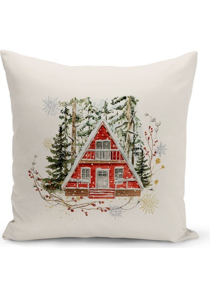 Bertille Home Yılbaşı Serisi Çift Tarafı Dijital Baskılı Kırlent Kılıfı (Christmas Noel Cushion Cover)