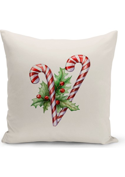 Yılbaşı Serisi Çift Tarafı Dijital Baskılı Kırlent Kılıfı (Christmas Noel Cushion Cover)