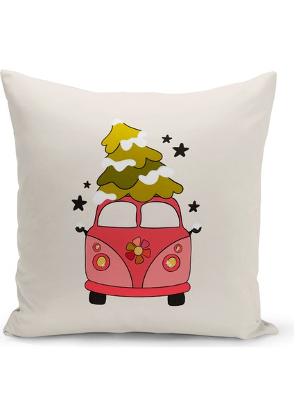 Bertille Home Yılbaşı Serisi Çift Tarafı Dijital Baskılı Kırlent Kılıfı (Christmas Noel Cushion Cover)