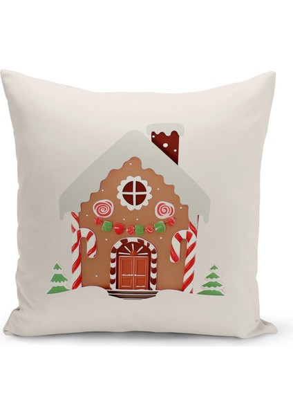 Yılbaşı Serisi Çift Tarafı Dijital Baskılı Kırlent Kılıfı (Christmas Noel Cushion Cover)