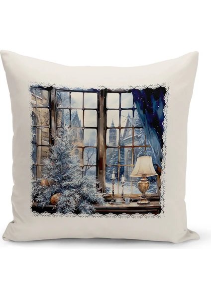 Bertille Home Yılbaşı Serisi Çift Tarafı Dijital Baskılı Kırlent Kılıfı (Christmas Noel Cushion Cover)