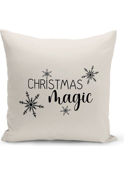 Yılbaşı Serisi Çift Tarafı Dijital Baskılı Kırlent Kılıfı (Christmas Noel Cushion Cover)