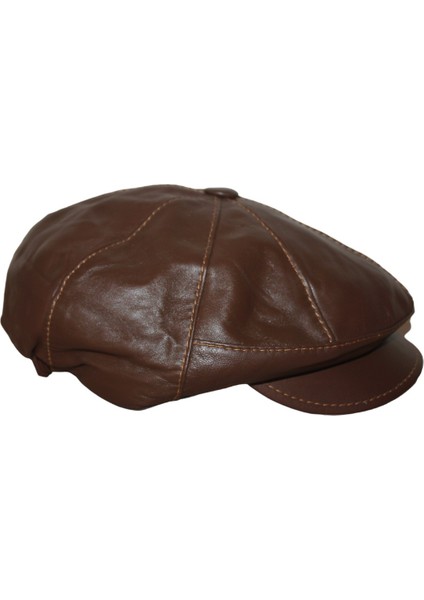 Hakiki Deri Erkek Kasket Şapka Kahverengi Hkkdrkhverkkskt9 fiyatları