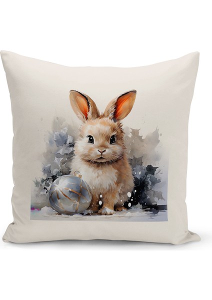 Yılbaşı Serisi Çift Tarafı Dijital Baskılı Kırlent Kılıfı (Christmas Noel Cushion Cover)