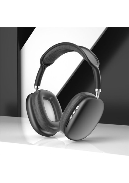 P9 Pro Max 5.0 Mikrofonlu Fm Radyolu Tf Kart Girişli Aux Kablolu Bluetooth Kulaklık
