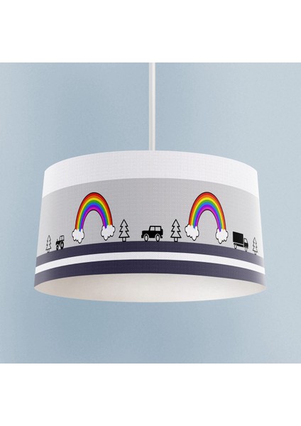 Tekno Trust Bebek ve Çocuk Odası Yol ve Seksek Desenli Avize