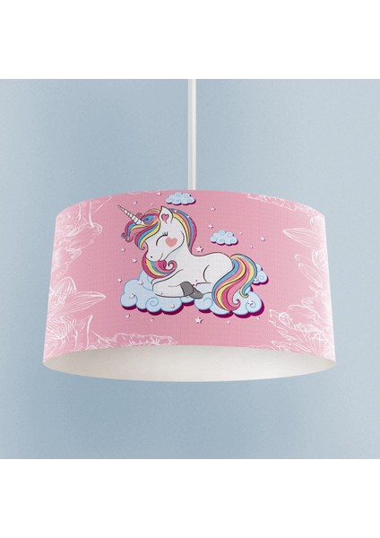 Tekno Trust Bebek ve Çocuk Odası Unicorn ve Seksek Desenli Avize