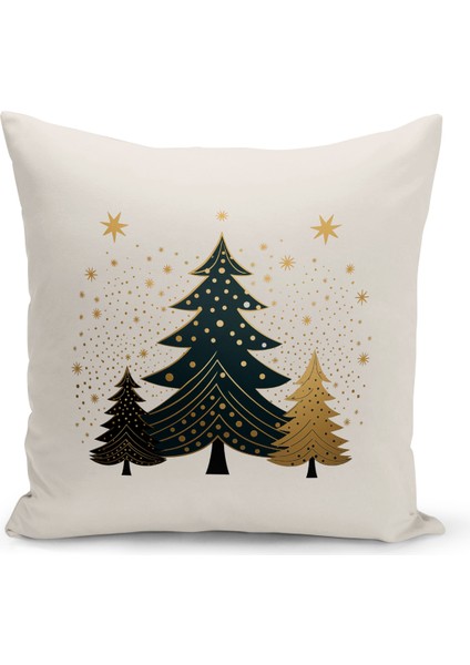 Yılbaşı Serisi Çift Tarafı Dijital Baskılı Kırlent Kılıfı (Christmas Noel Cushion Cover)
