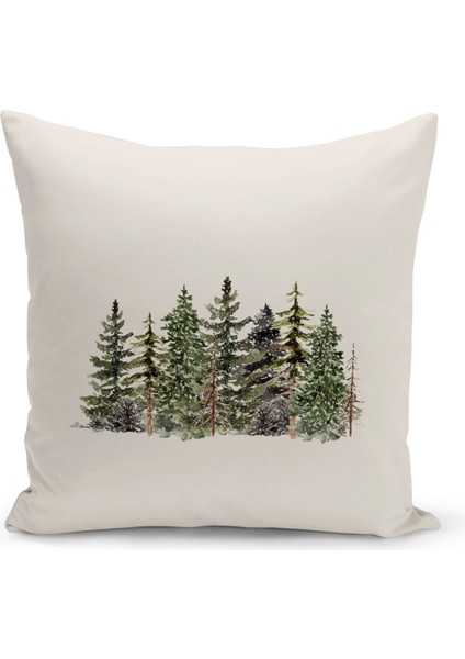 Yılbaşı Serisi Çift Tarafı Dijital Baskılı Kırlent Kılıfı (Christmas Noel Cushion Cover)