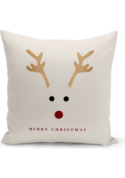 Yılbaşı Serisi Çift Tarafı Dijital Baskılı Kırlent Kılıfı (Christmas Noel Cushion Cover)