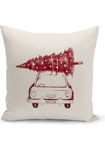 Yılbaşı Serisi Çift Tarafı Dijital Baskılı Kırlent Kılıfı (Christmas Noel Cushion Cover)