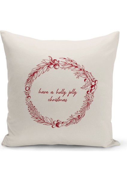Yılbaşı Serisi Çift Tarafı Dijital Baskılı Kırlent Kılıfı (Christmas Noel Cushion Cover)