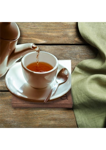 6'lı Tea Bardak Altlık 9X9CM (1cm Kalınlık)