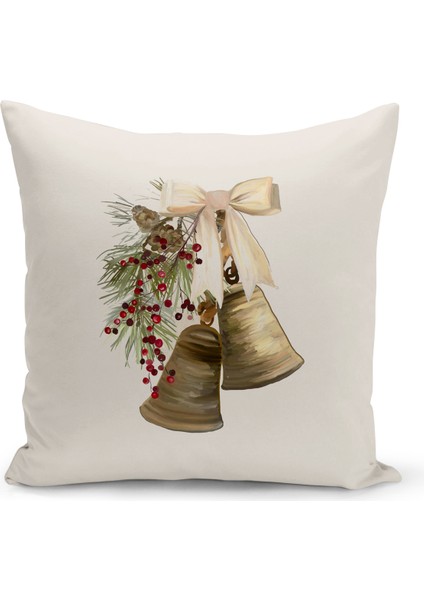 Yılbaşı Serisi Çift Tarafı Dijital Baskılı Kırlent Kılıfı (Christmas Noel Cushion Cover)