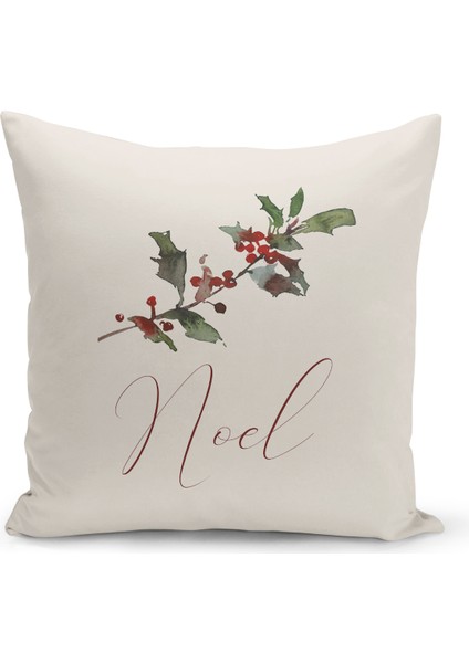 Yılbaşı Serisi Çift Tarafı Dijital Baskılı Kırlent Kılıfı (Christmas Noel Cushion Cover)