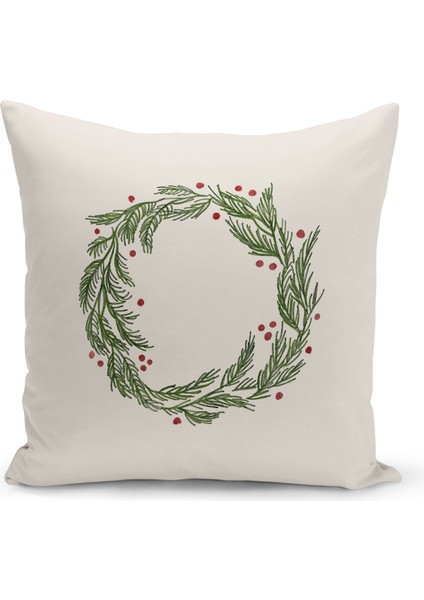 Yılbaşı Serisi Çift Tarafı Dijital Baskılı Kırlent Kılıfı (Christmas Noel Cushion Cover)