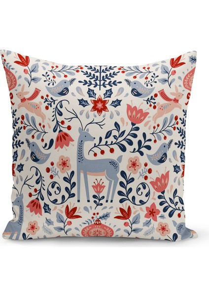 Yılbaşı Serisi Çift Tarafı Dijital Baskılı Kırlent Kılıfı (Christmas Noel Cushion Cover)