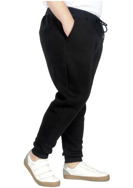 Büyük Beden Erkek Esofman Altı Dar Paça 3ip 20583 Siyah fiyatları