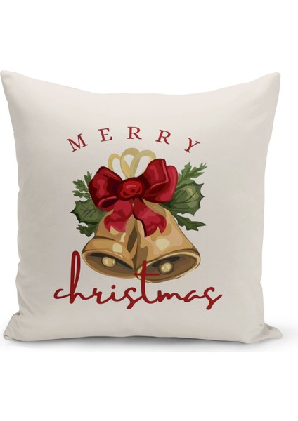 Yılbaşı Serisi Çift Tarafı Dijital Baskılı Kırlent Kılıfı (Christmas Noel Cushion Cover)