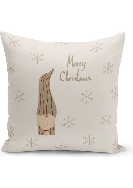 Yılbaşı Serisi Çift Tarafı Dijital Baskılı Kırlent Kılıfı (Christmas Noel Cushion Cover)