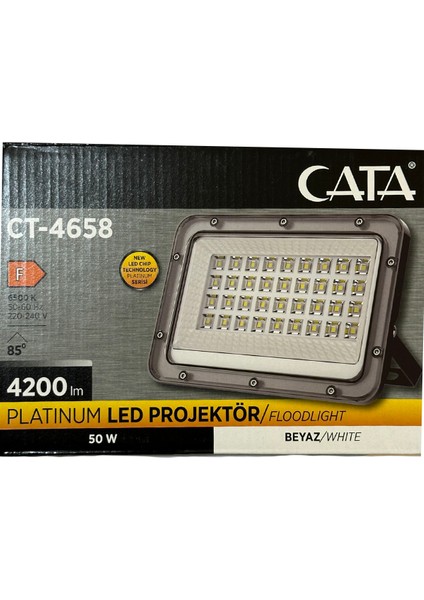 CT-4658 50W 6500K (Beyaz Işık) LED Projektör